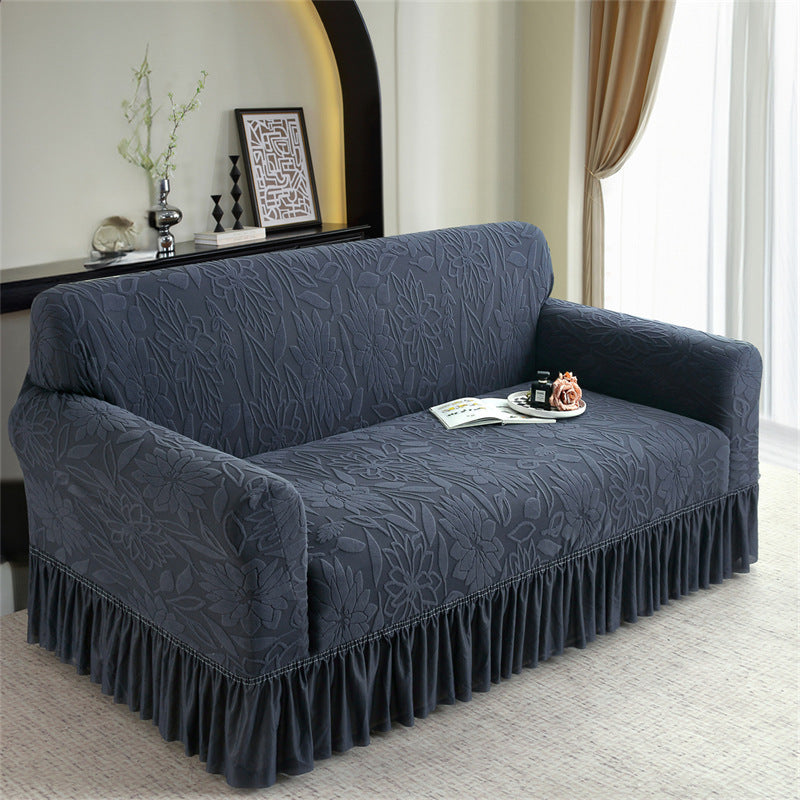 🛋️ Tired of tugging your sofa cover back into place every time you stand up? This non‑slip slipcover stays put — full coverage, zero shifting. 😌
