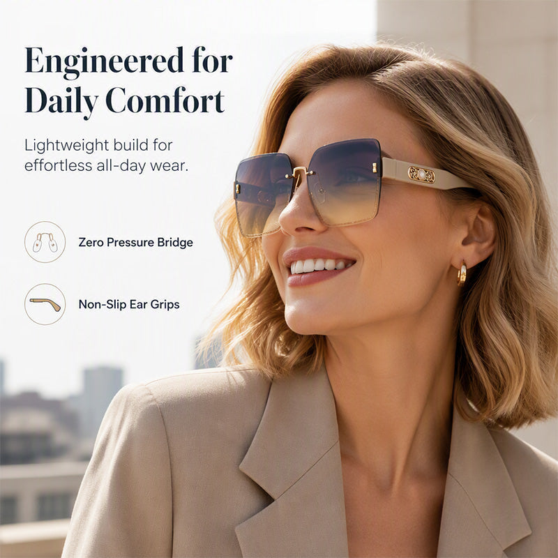 📢📢50% OFF !! ⏰Rimless Square Sunglasses