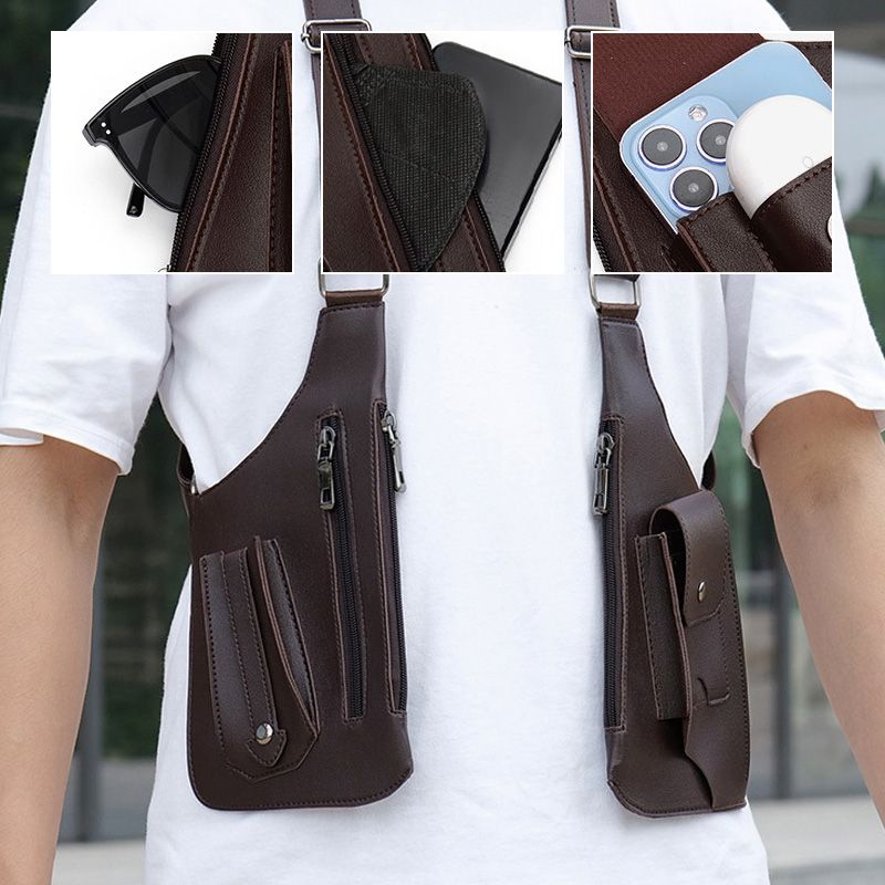 🎒 Men's Anti-Theft Multi-Pocket Double-shoulder Tactical Bag
