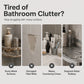 🏠 Drill-Free Corner Shower Storage – Easy Install Adhesive Bathroom Shelf