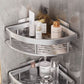 🏠 Drill-Free Corner Shower Storage – Easy Install Adhesive Bathroom Shelf