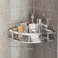 🏠 Drill-Free Corner Shower Storage – Easy Install Adhesive Bathroom Shelf