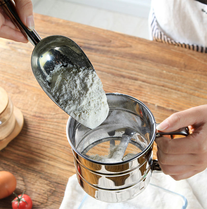 2-Cup Stainless Steel Flour Sifter for Baking