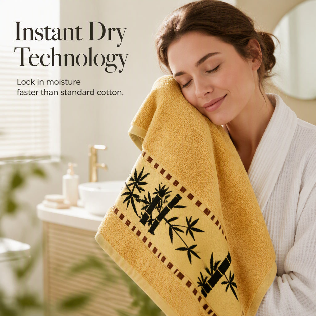 🛁 Premium Bamboo Bath Towel – Ultra Thick & Soft, Highly Absorbent
