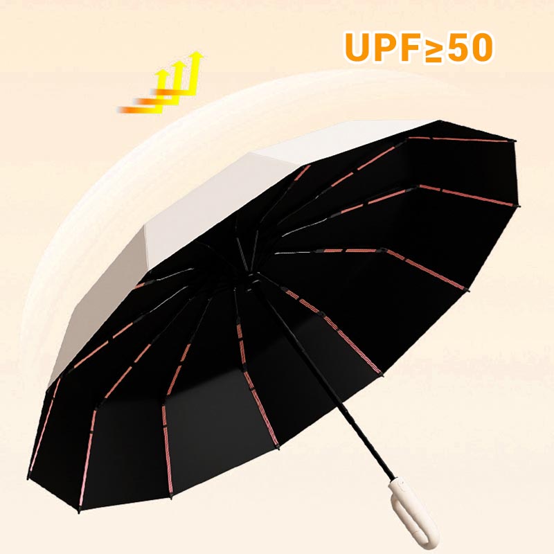 🌂 Reflective Safety Strip Reverse Umbrella – Dry Entry, Night Visibility, Rainy Day Confidence! ✨
