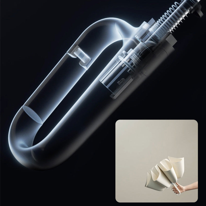 🌂 Reflective Safety Strip Reverse Umbrella – Dry Entry, Night Visibility, Rainy Day Confidence! ✨