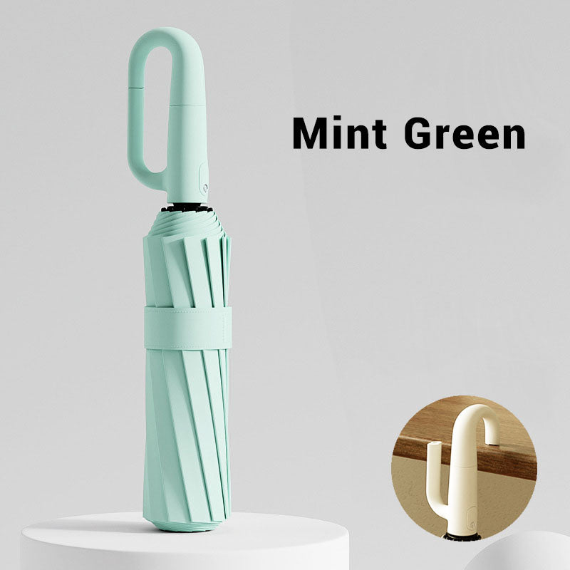 🌂 Reflective Safety Strip Reverse Umbrella – Dry Entry, Night Visibility, Rainy Day Confidence! ✨