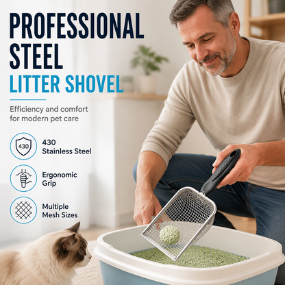 Fine Mesh Metal Cat Litter Scoop