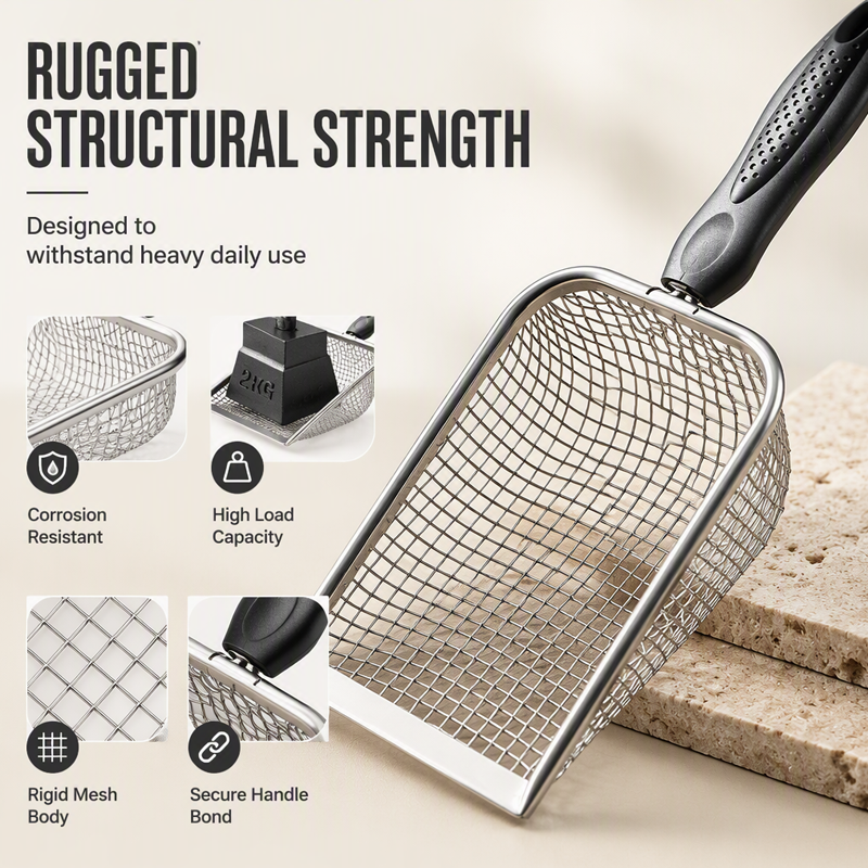 Fine Mesh Metal Cat Litter Scoop