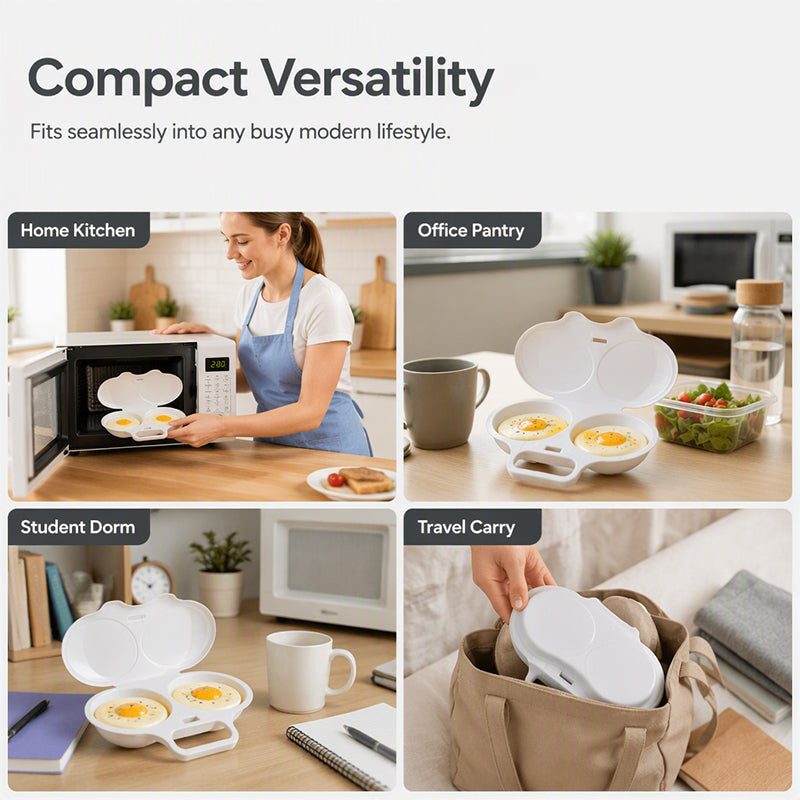 Microwave Egg Poacher with Lid & Handle