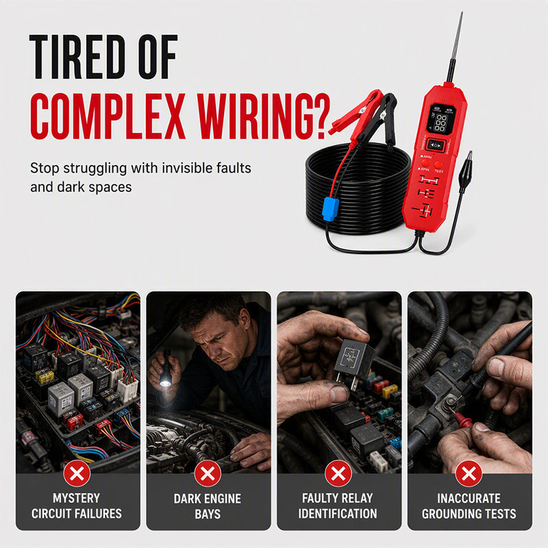 🔧LIMITED-TIME 50% OFF! ⏰ Automotive Circuit Tester with Digital Display
