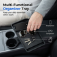 🚗 Car Cup Holder Expander with Detachable Tray – 360° Rotatable Food Table & Dual Cup Holder