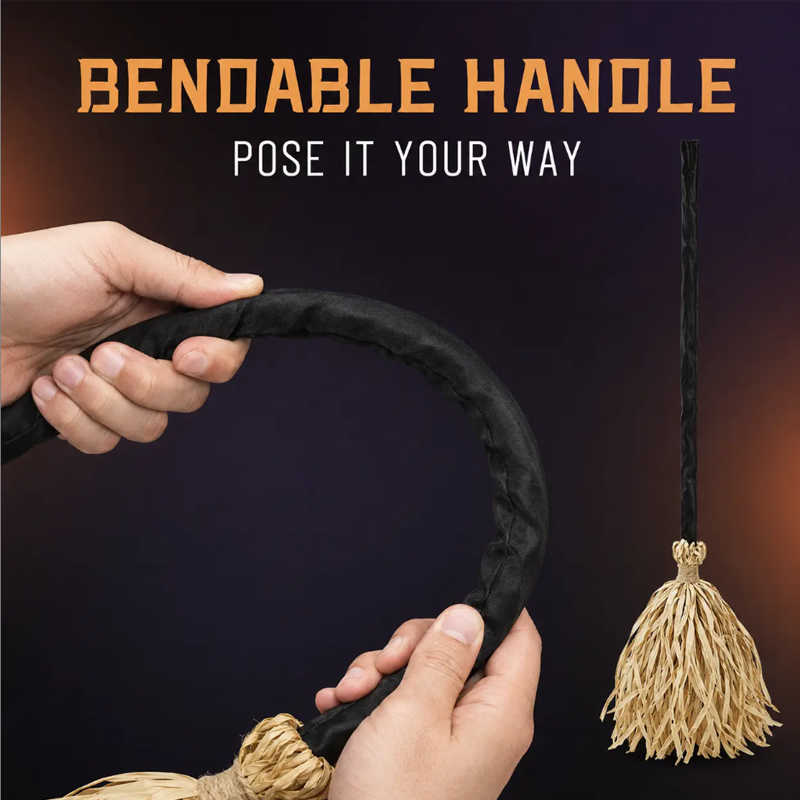 🧹Halloween Electric Witch Broom Decoration