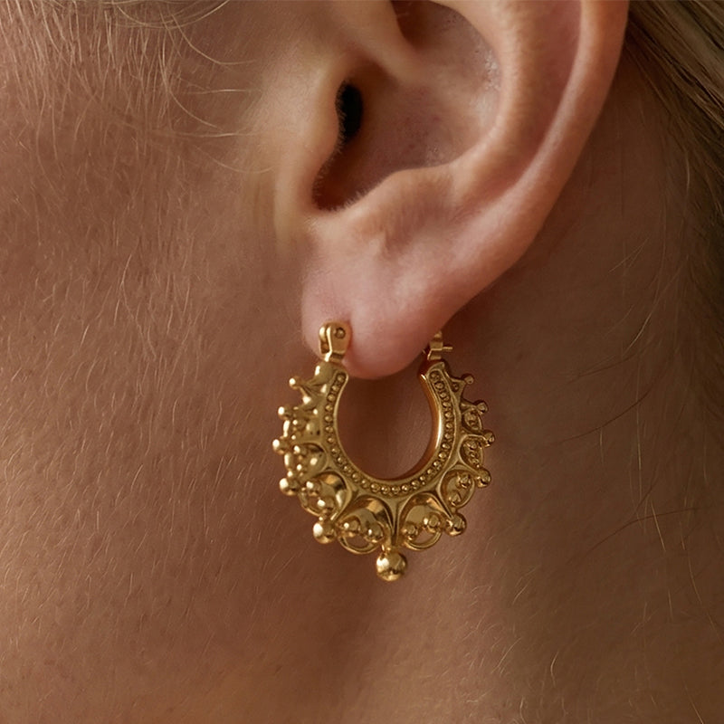 ✨Vintage Stainless Steel Bohemian Hoop Earrings