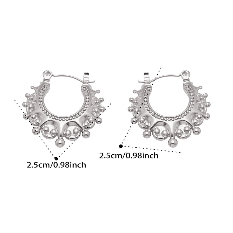 ✨Vintage Stainless Steel Bohemian Hoop Earrings