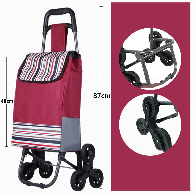 Large Capacity Portable Folding Stair Climbable Cart