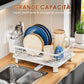 Kitchen Dish Rack with 360° Rotating Spout
