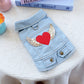 👑 Cute Princess Denim Dog Jacket 🐶