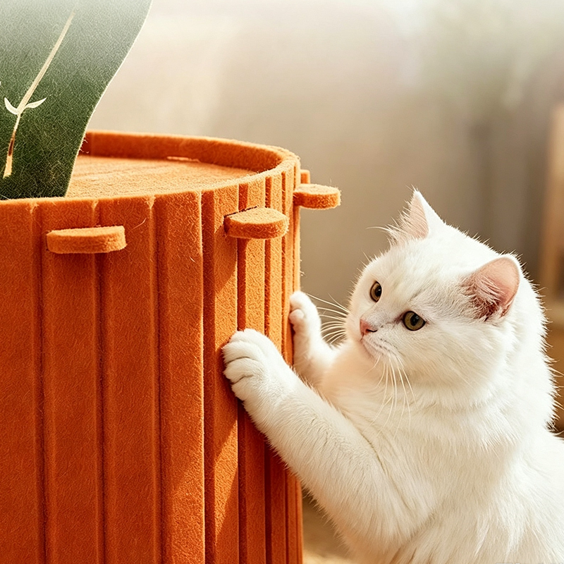 🐱 A Cute Carrot in Your Living Room – Plush Cat Cave Bed That Looks as Good as It Feels. Half Price. Free UK Delivery