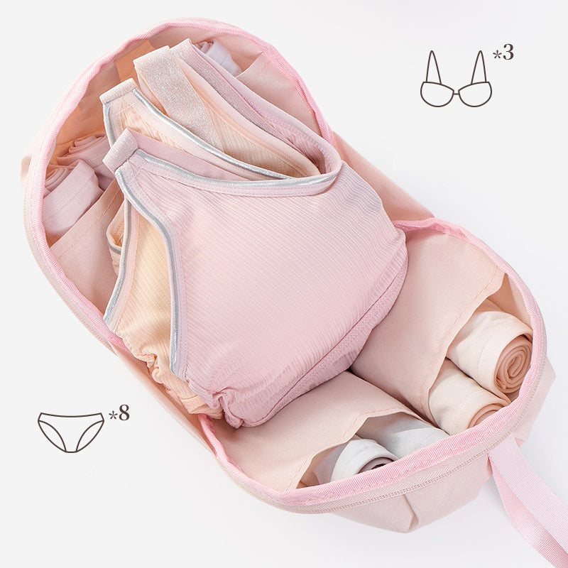 ⏳🔥LIMITED-TIME 50% OFF! ⏰ 👙 Portable Underwear Storage Bag for Travel – Spherical Dome Design, Compartmentalized Interior & Durable Polyester ✨