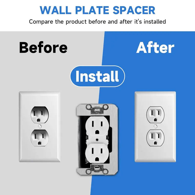 10 pieces-Flush Fit Wall Plate Spacer
