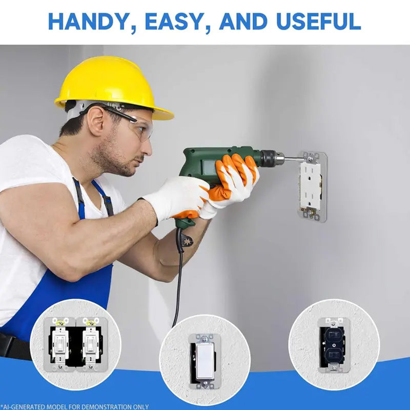 10 pieces-Flush Fit Wall Plate Spacer