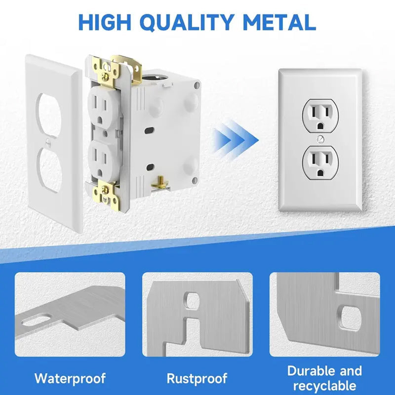 10 pieces-Flush Fit Wall Plate Spacer