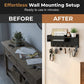 🎉 50%! 🔥 Wall-Mounted Mail and Key Holder with Shelf – Wood – 30×12×7.8 cm – Black/Natural – Entryway Organizer for Mail, Keys and Decorations 🏠