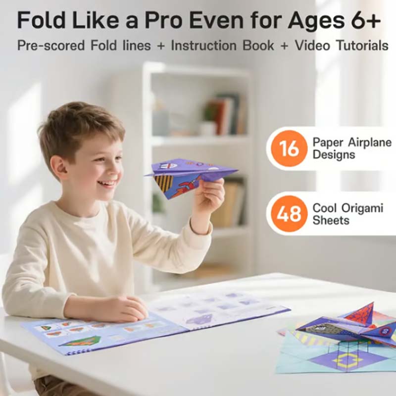 ⏳🔥LIMITED-TIME 50% OFF! ⏰Creative DIY Paper Airplane Set For Kids
