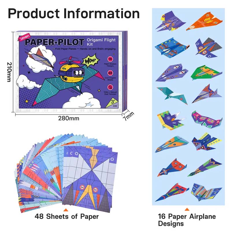 ⏳🔥LIMITED-TIME 50% OFF! ⏰Creative DIY Paper Airplane Set For Kids
