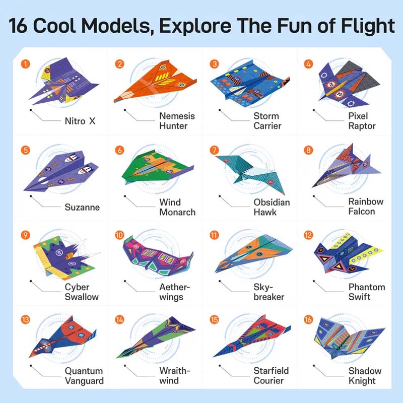 ⏳🔥LIMITED-TIME 50% OFF! ⏰Creative DIY Paper Airplane Set For Kids