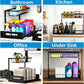 🏠 2-Tier Sliding Organizer – Carbon Steel, Under Sink, Adjustable ✅