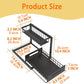 🏠 2-Tier Sliding Organizer – Carbon Steel, Under Sink, Adjustable ✅