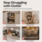 Multi-Tier Foldable Storage Organizer with Wheels