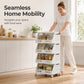 Multi-Tier Foldable Storage Organizer with Wheels
