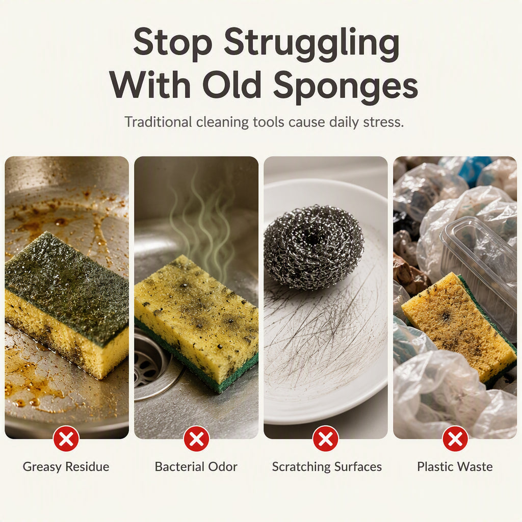 🔥HOT SALE 50%OFF🔥Cute Fruit Shaped Dishwashing Sponge Scrubber