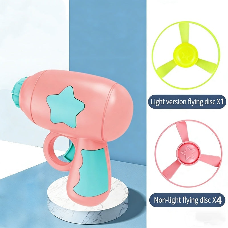 🔫 50% OFF NOW! 🛸 LED Flying Disc Launcher Gun Toy – Glowing discs, long range & easy to use – Perfect for outdoor fun & active play 🌟