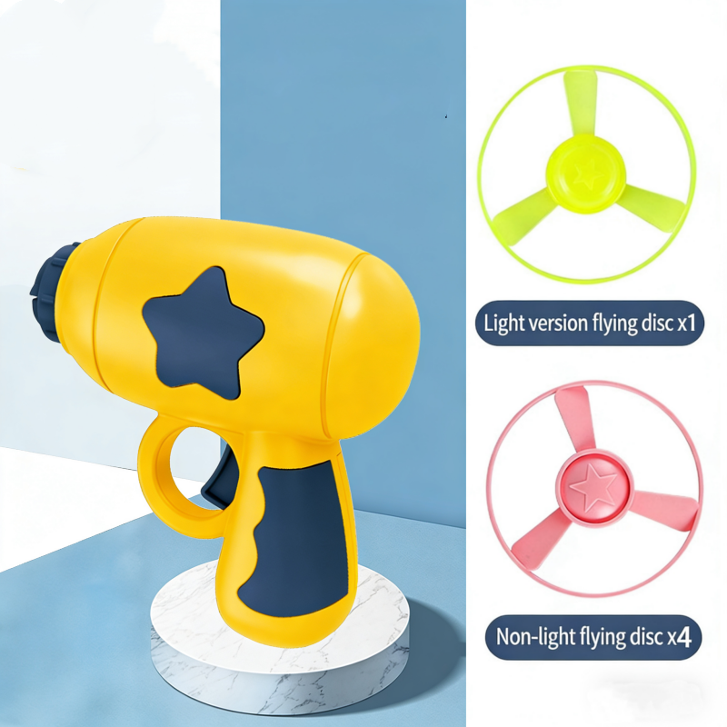🔫 50% OFF NOW! 🛸 LED Flying Disc Launcher Gun Toy – Glowing discs, long range & easy to use – Perfect for outdoor fun & active play 🌟