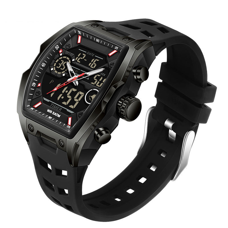 ⌚ Men's Dual Display Sports Watch – Analog-Digital Watch with Luminous Dial