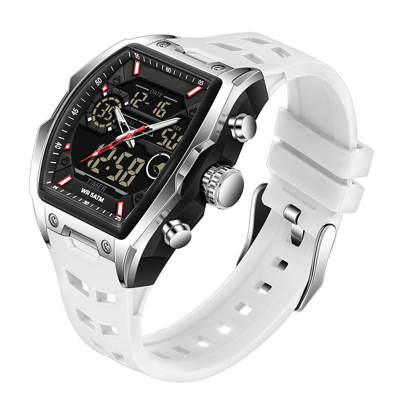 ⌚ Men's Dual Display Sports Watch – Analog-Digital Watch with Luminous Dial