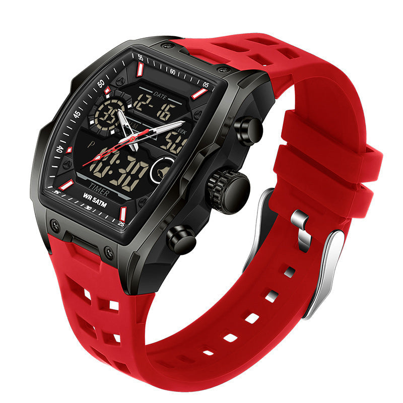 ⌚ Men's Dual Display Sports Watch – Analog-Digital Watch with Luminous Dial