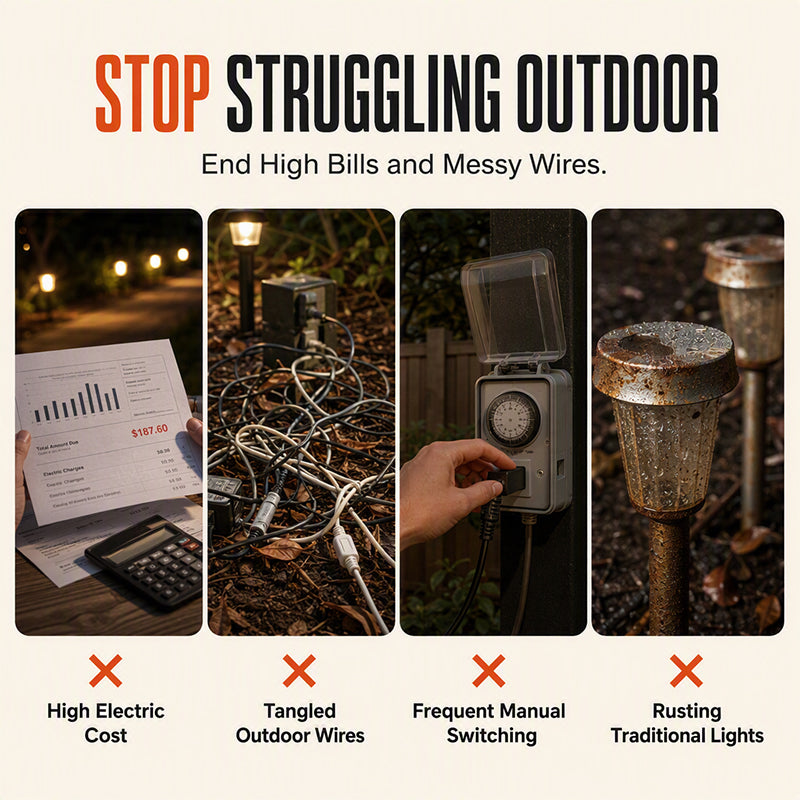 🥧Solar Powered Pathway Stake Light
