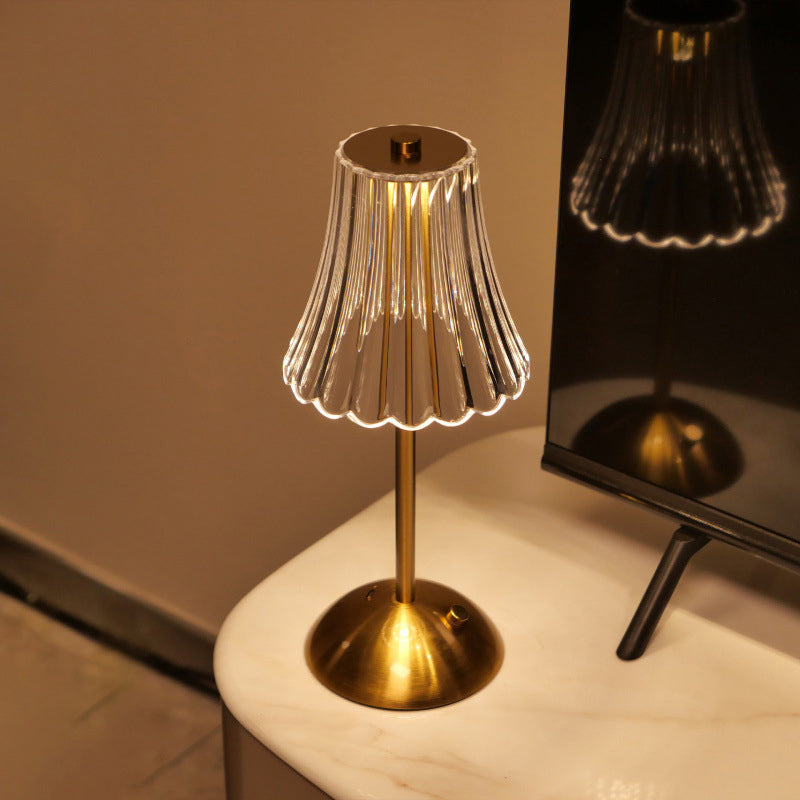 Retro Rechargeable Table Lamp with Touch Dimming