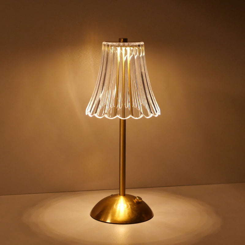 Retro Rechargeable Table Lamp with Touch Dimming