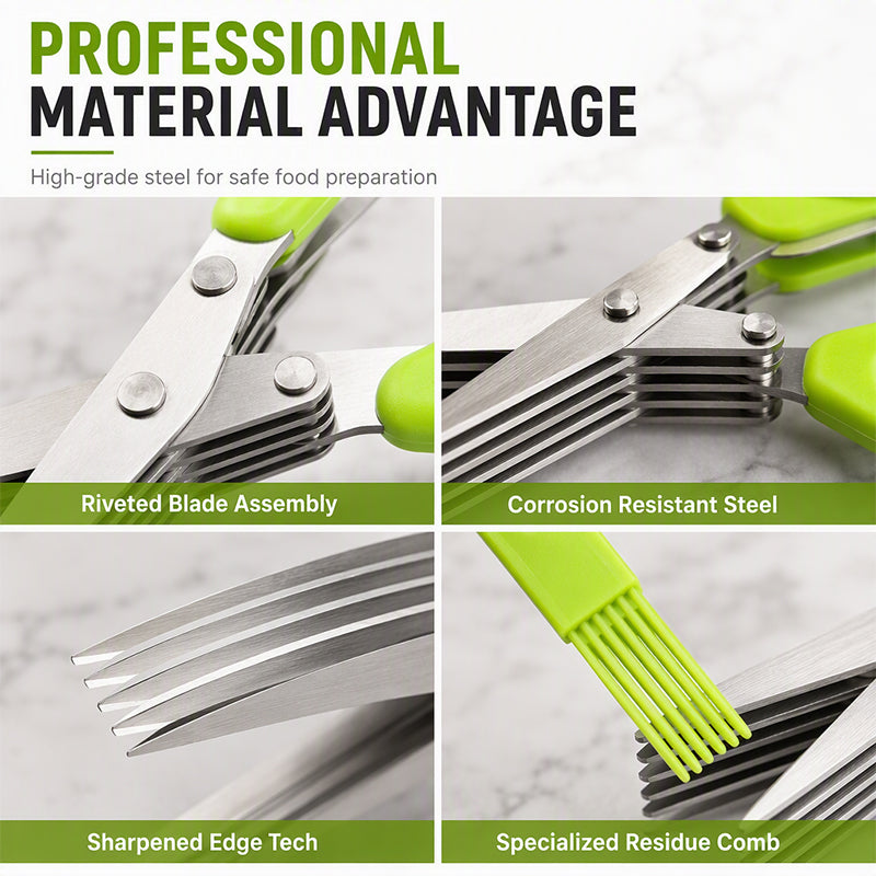 Multi-Layer Stainless Steel Kitchen Scissors