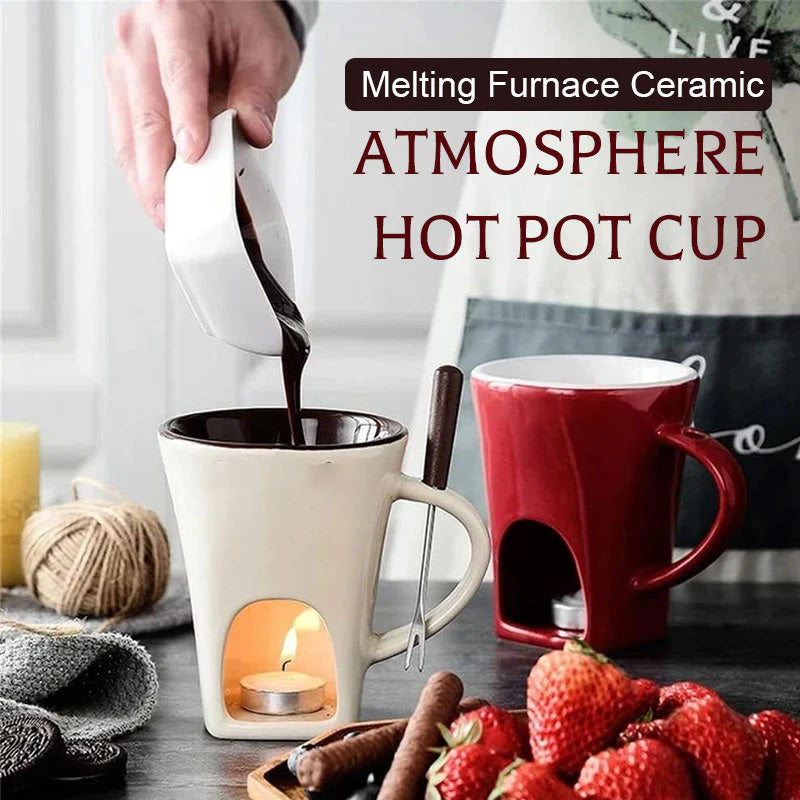 Ceramic Chocolate Fondue Mug