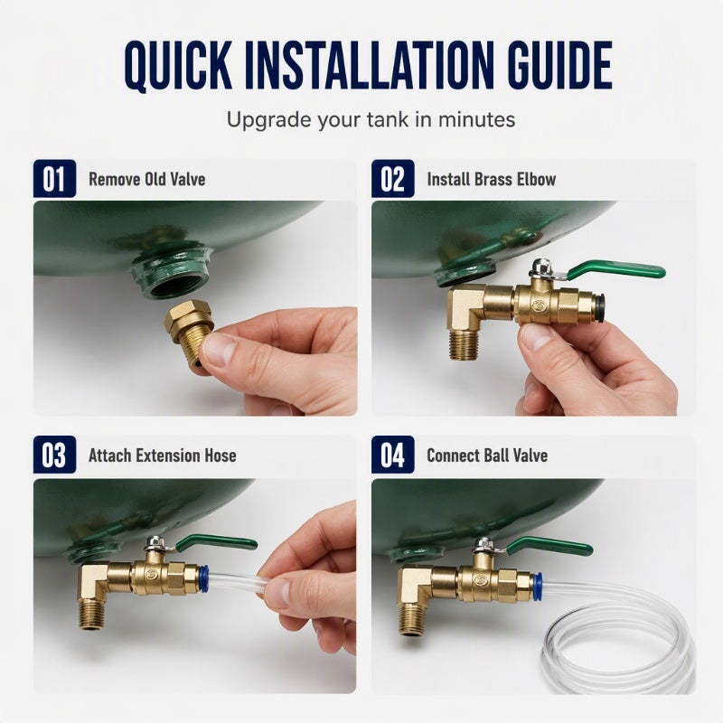 Universal Air Compressor Drain Valve Kit