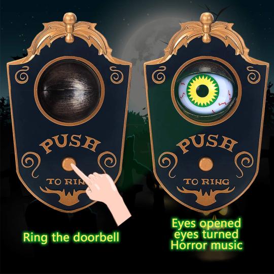 📢📢50% OFF & In Stock⏰🎃 Best Sellers for Halloween 2026! 😈 Doorbell shaped like a one-eyed demon