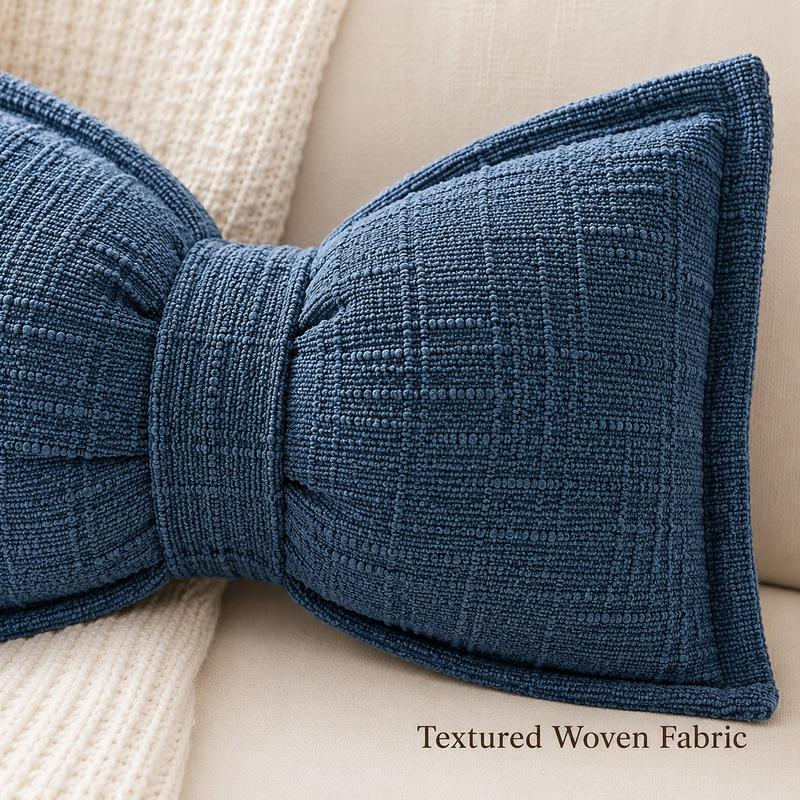 🎀Soft Chenille Bow-Shaped Throw Pillow