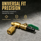 Brass Tire Deflation Valve with Self-Locking Chuck for Large Trucks